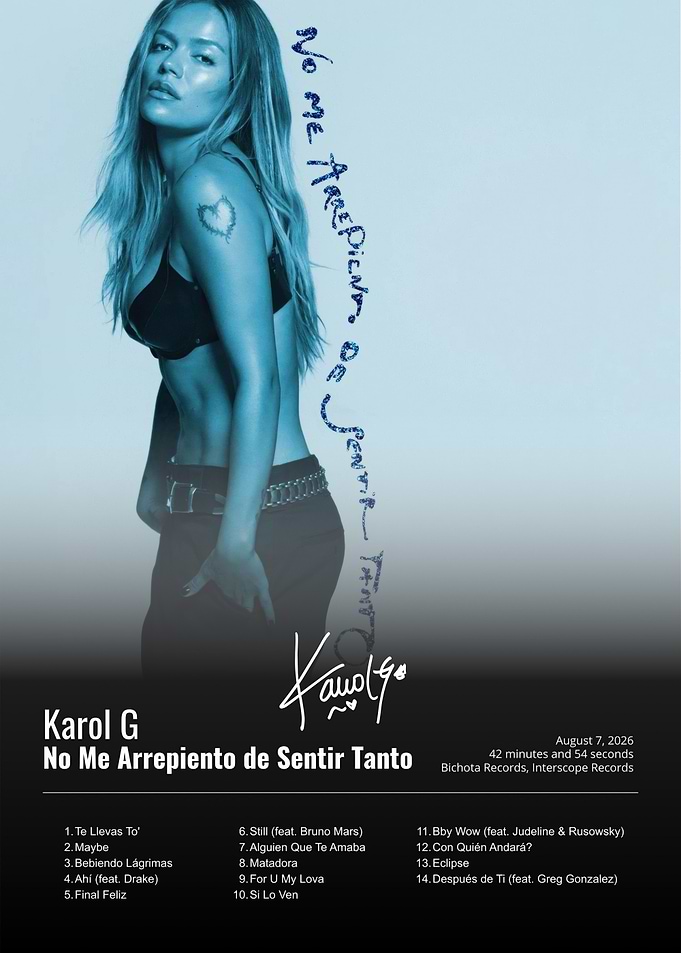 Karol G Album Cover Poster