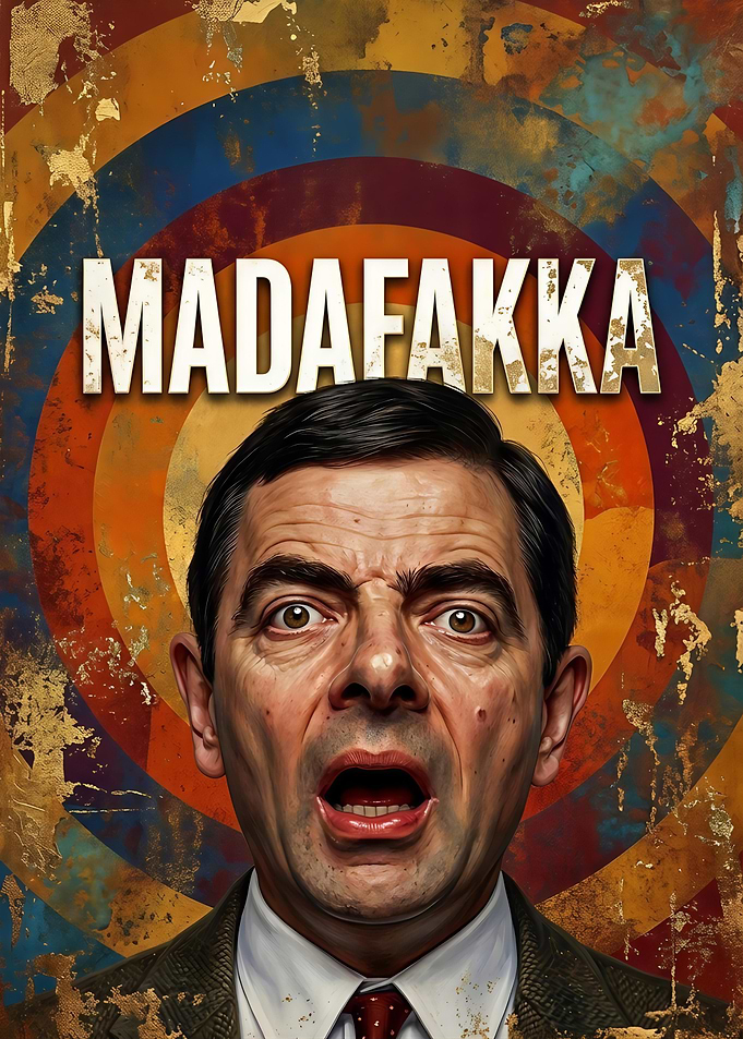 Mr. Bean Madafakka Pop Art Poster