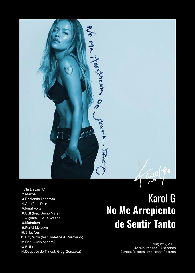 Karol G Album Cover Poster