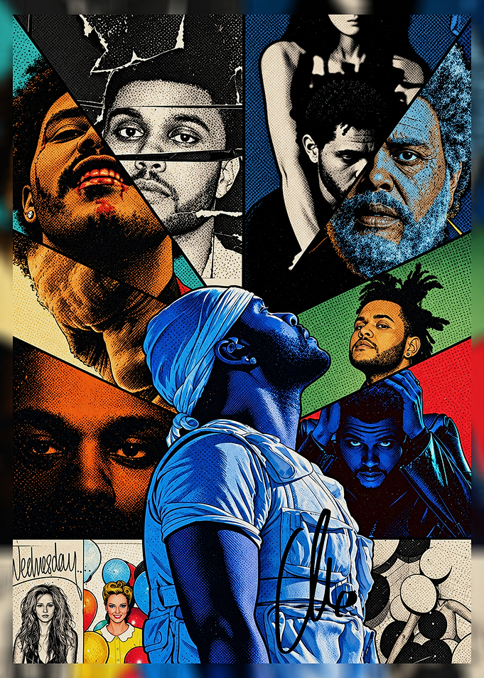 The Weeknd Collage Pop Art Poster