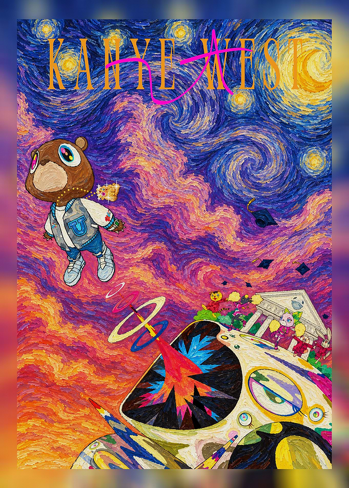 Kanye West Graduation Album Art Style