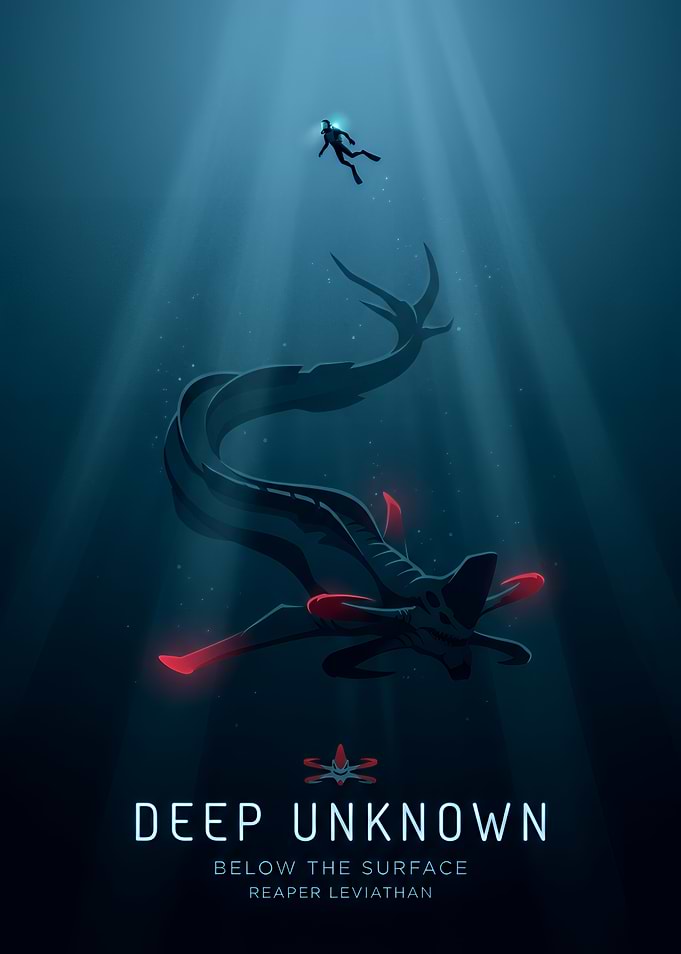 Subnautica Reaper Leviathan Poster