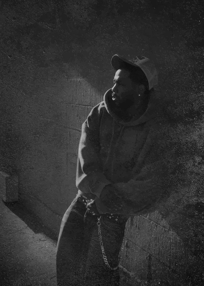 Young man in hoodie and cap
