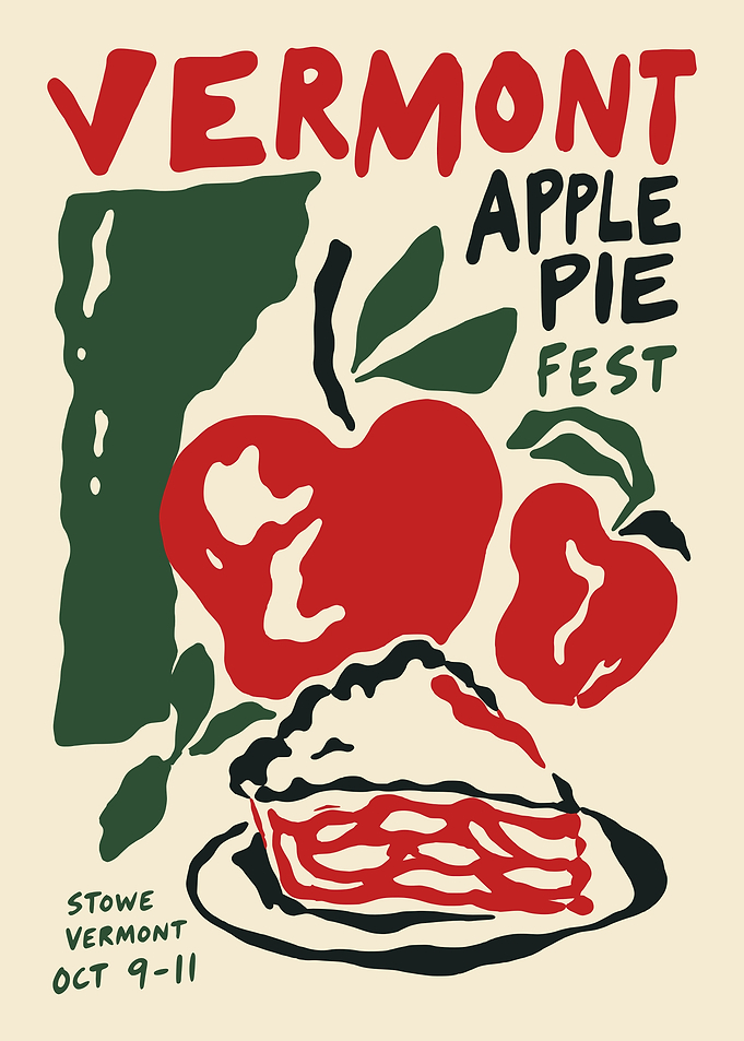 Vermont Apple Pie Festival Poster