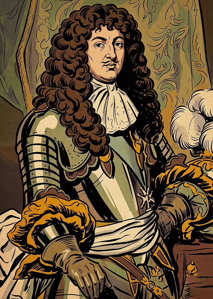 Baroque King Armor Vintage Poster