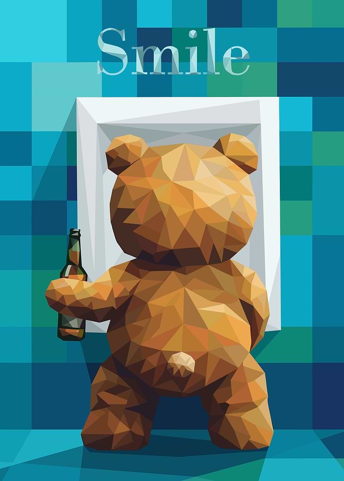 Low Poly Ted Bear