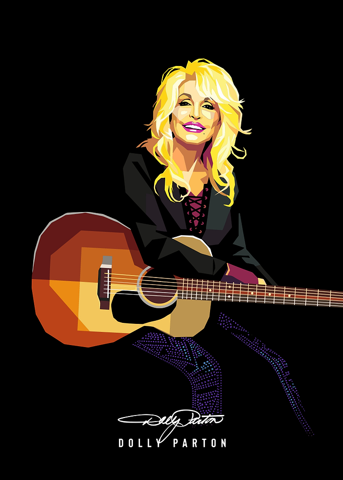 Dolly Parton Geometric Vector Portrait