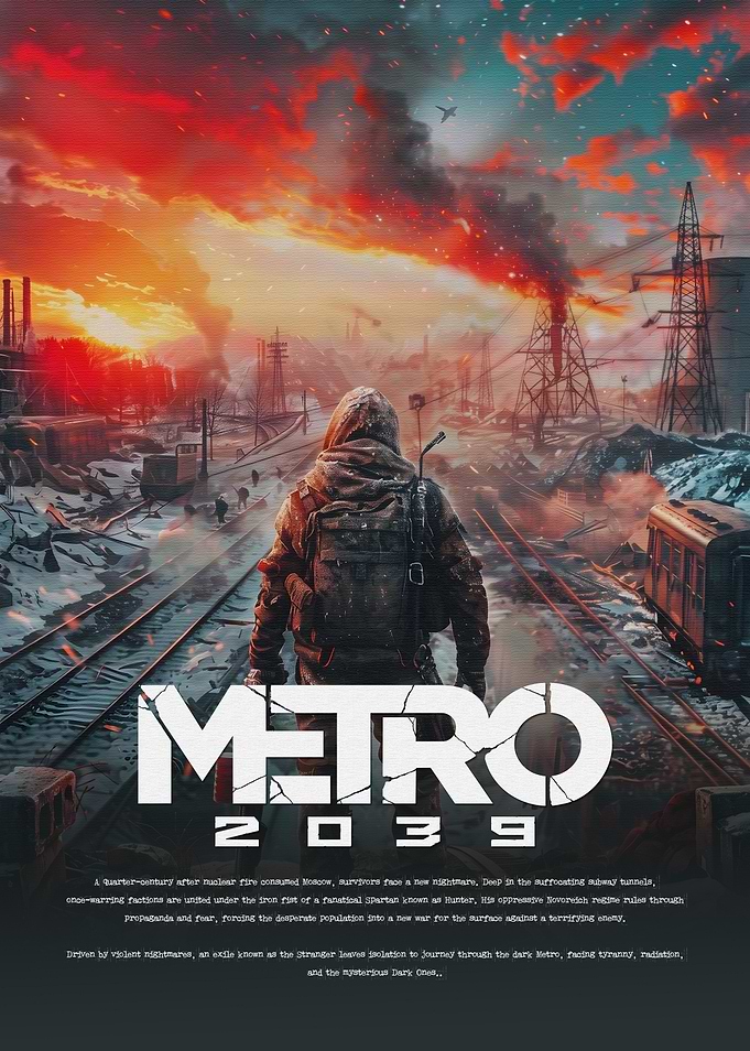 Metro 2039 Post-Apocalyptic Poster