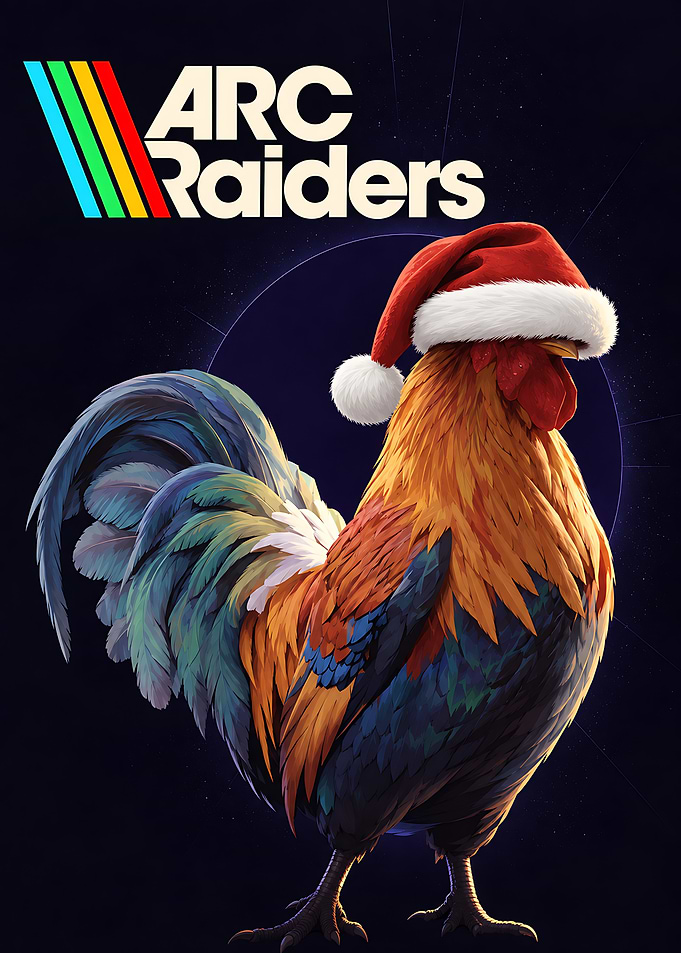 ARC Raiders Rooster Christmas Poster