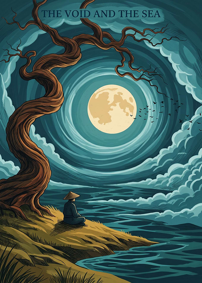 The Void And The Sea Landscape Fantasy Art Graphic Style