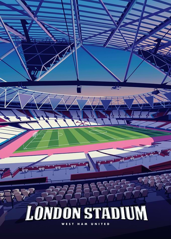 London Stadium West Ham United Poster