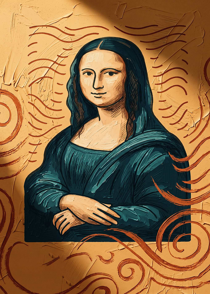 Mona Lisa Art History Pencil Sketch