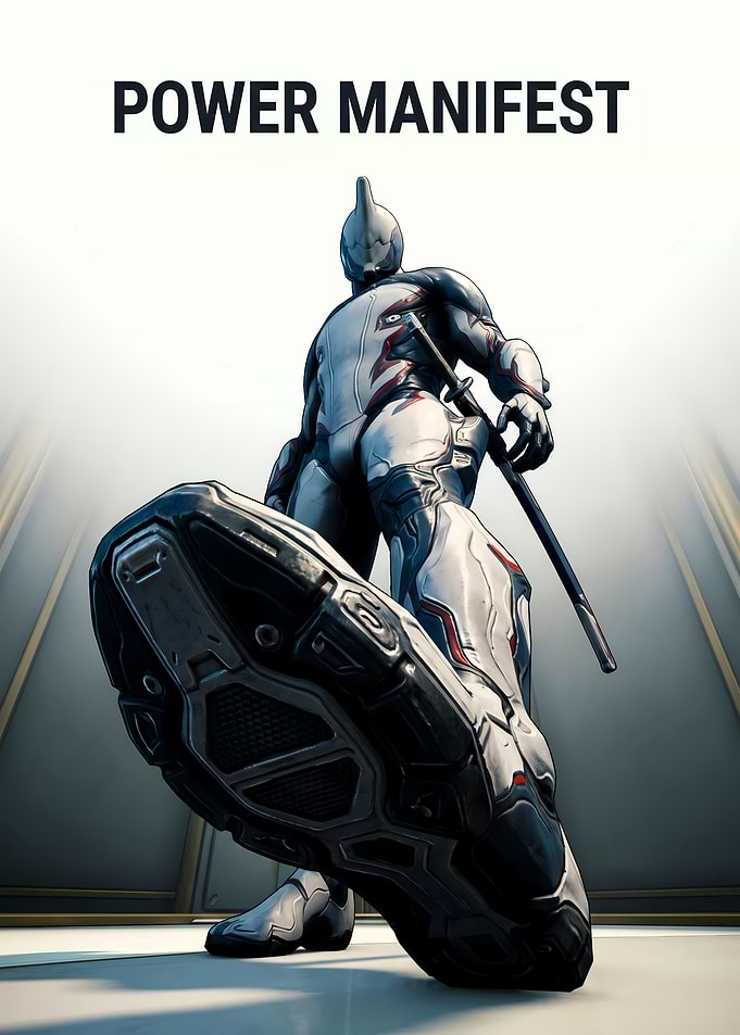 Warframe Excalibur Power Manifest Poster