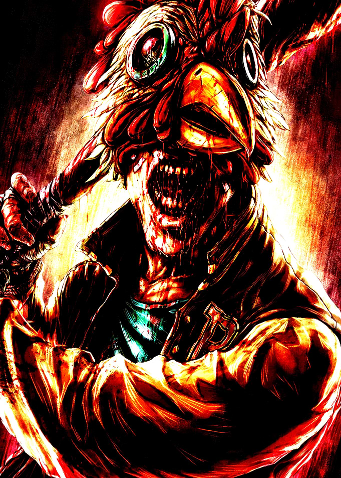 Hotline Miami Jacket Chicken Mask