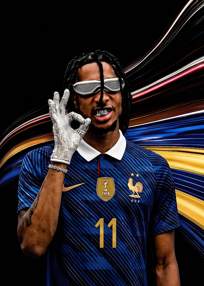 Michael Olise France Jersey Portrait