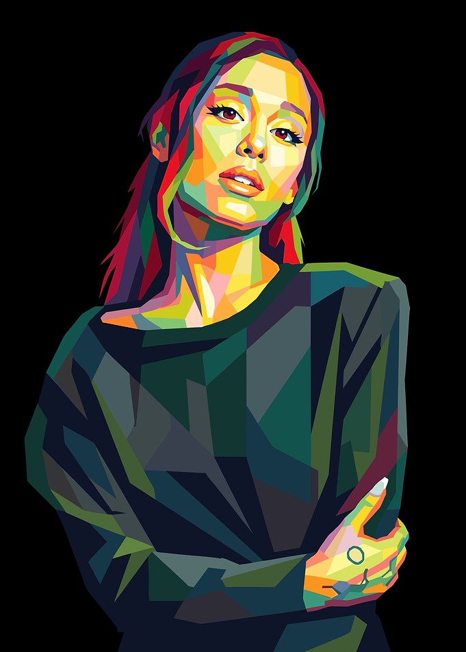 Ariana Grande WPAP Pop Art