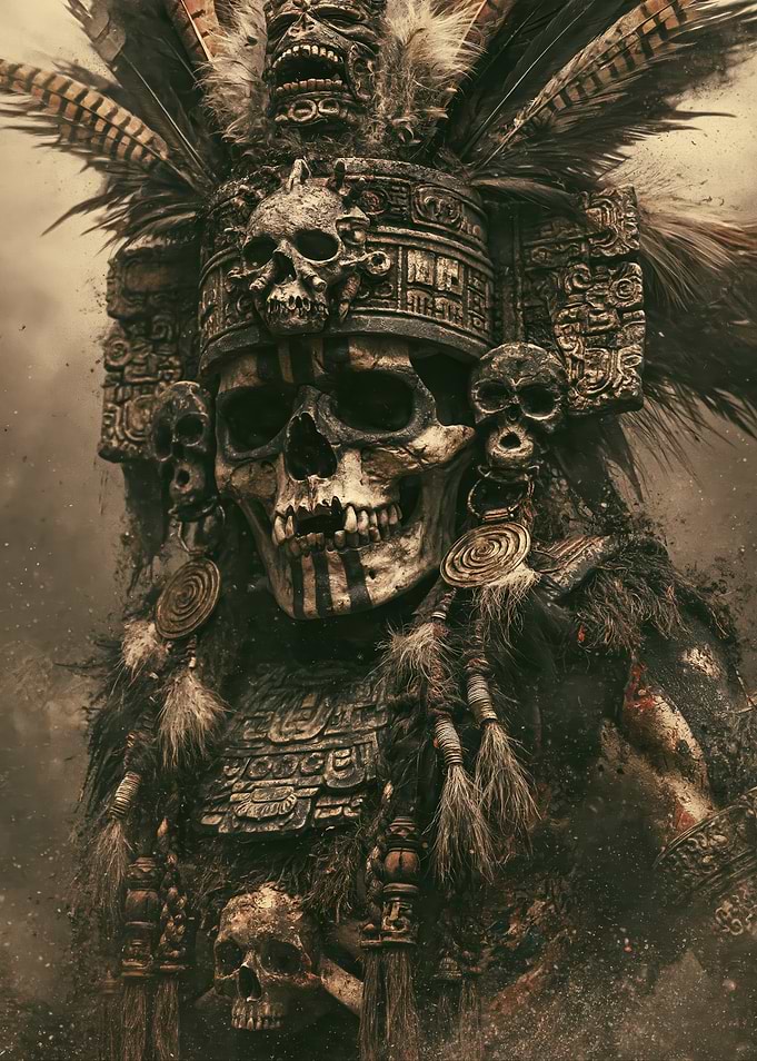 Aztec Skull Warrior