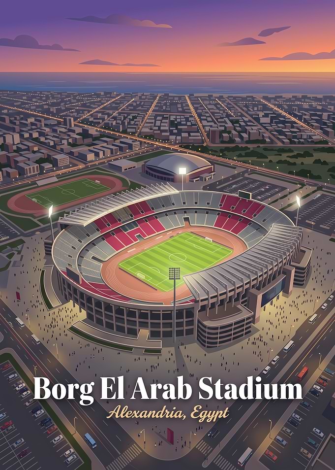Borg El Arab Stadium Alexandria Poster