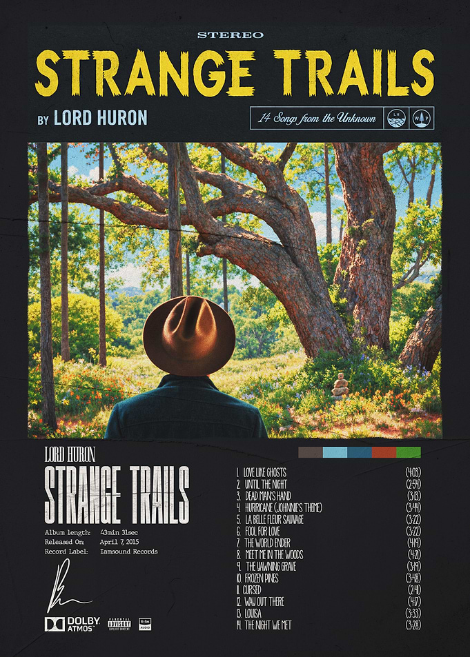 Lord Huron Strange Trails Album Poster
