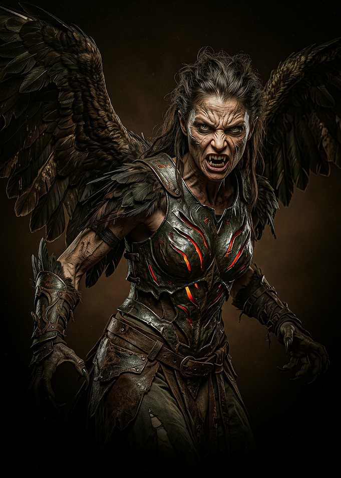 Harpy, the Mythological Bird of Prey
