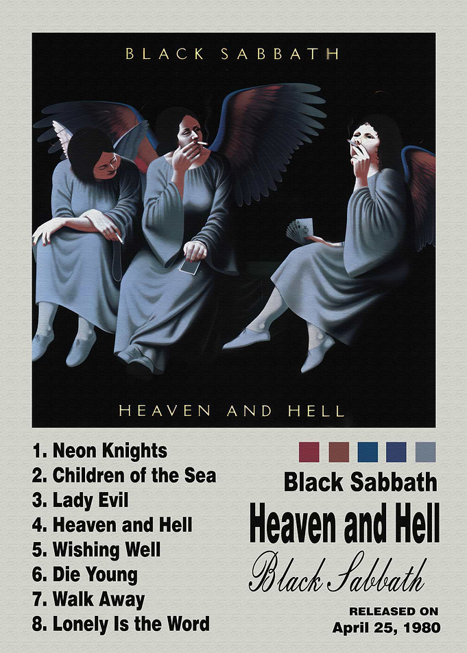 Black Sabbath Heaven and Hell Poster
