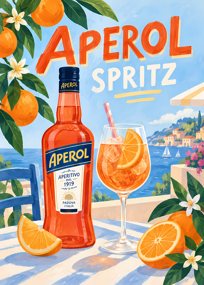 Aperol Spritz Summer Poster