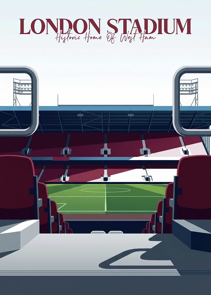 London Stadium West Ham Poster