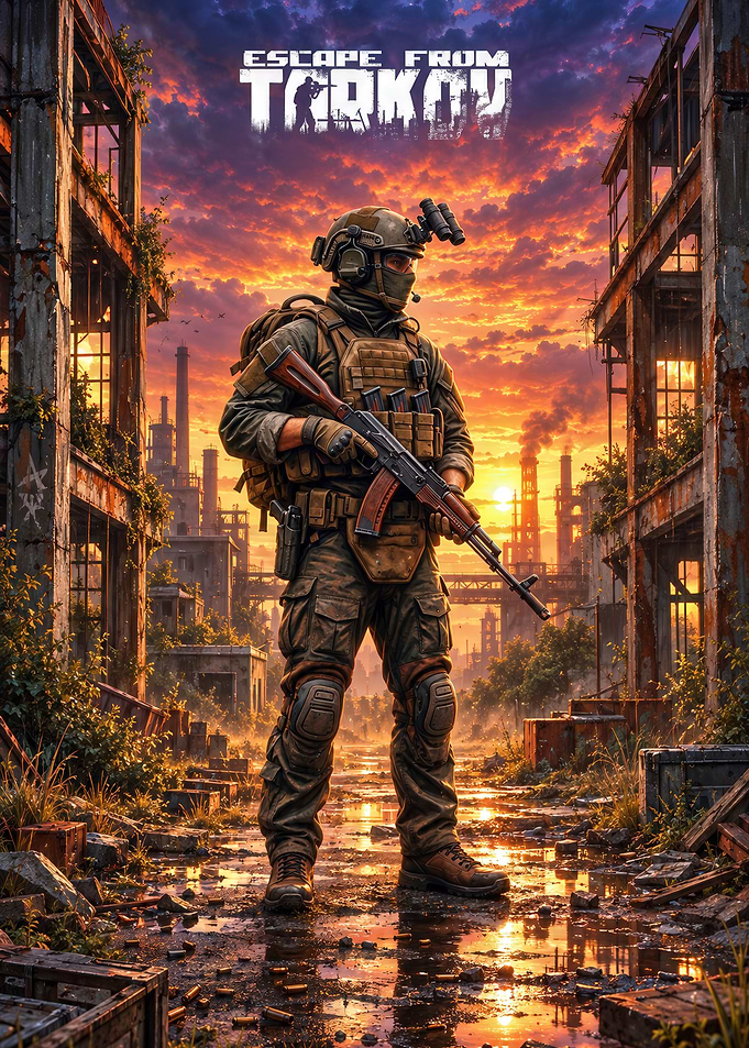 Escape From Tarkov Soldier Poster