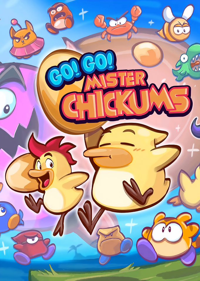 Go! Go! Mister Chickums Game Poster