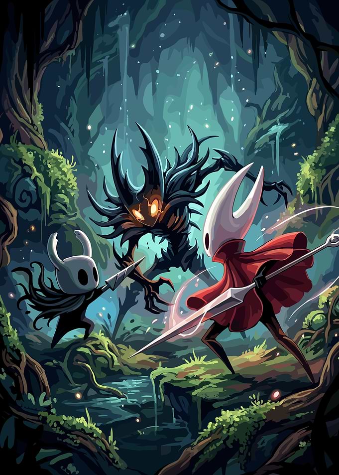 Hollow Knight Battle Scene
