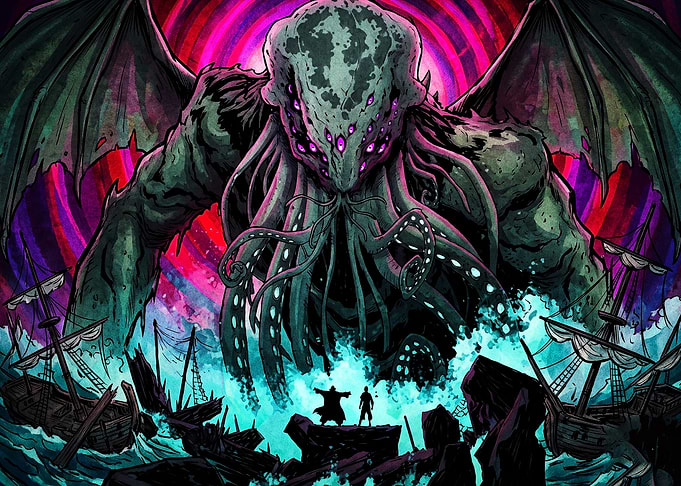 Cthulhu Monster Tentacle Dark Art
