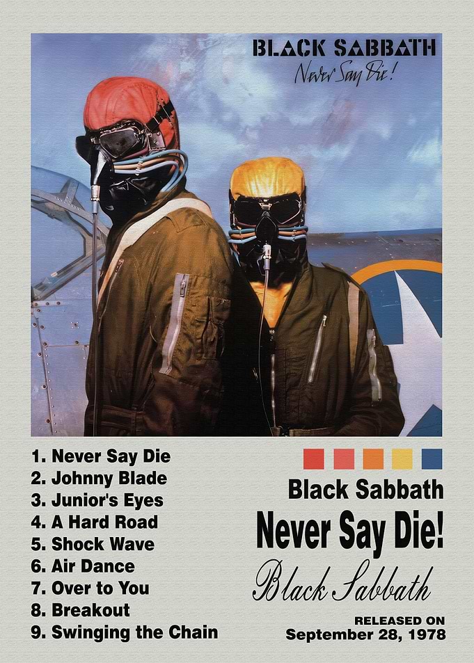 Black Sabbath Never Say Die Poster
