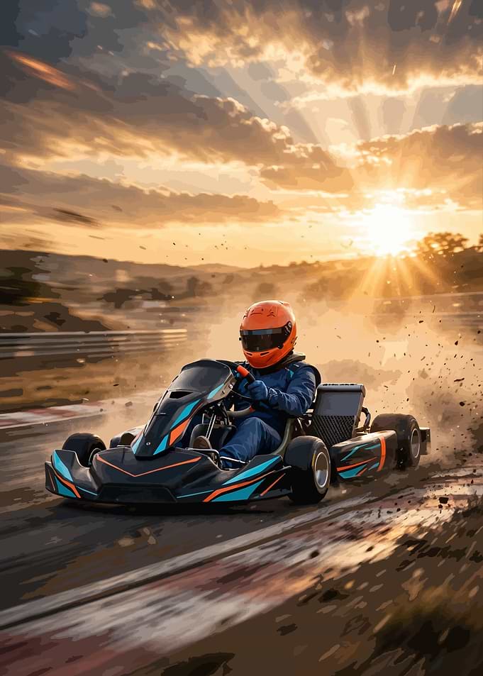 Golden Drift - Sunset Kart Racing