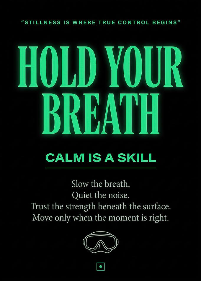 Hold Your Breath Inspirational Poster