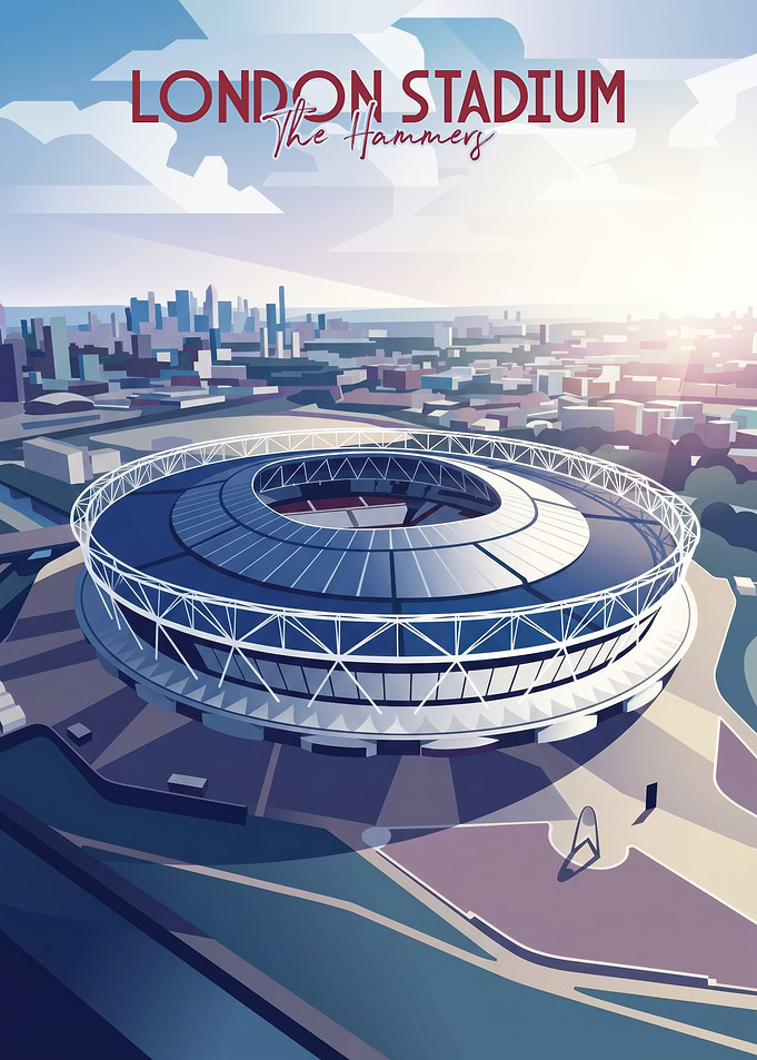 London Stadium The Hammers Poster