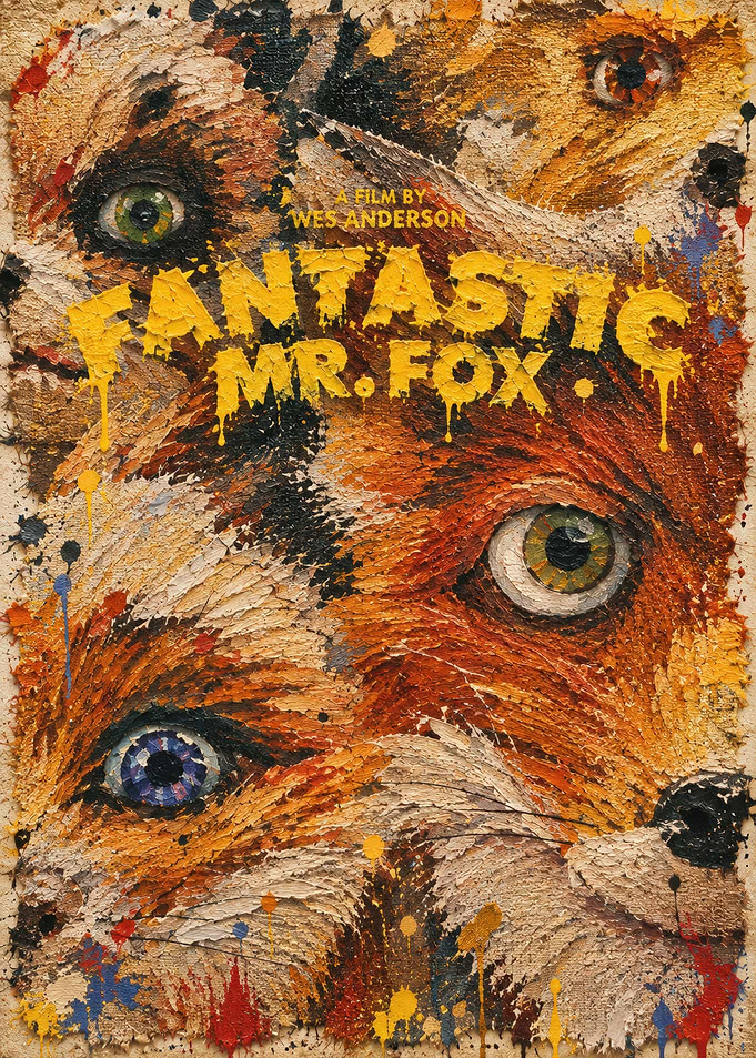 Fantastic Mr. Fox Oil Painting Poster