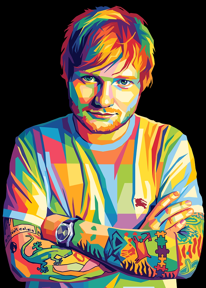 Ed Sheeran Pop Art Portrait
