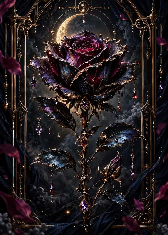 Gothic Dark Rose
