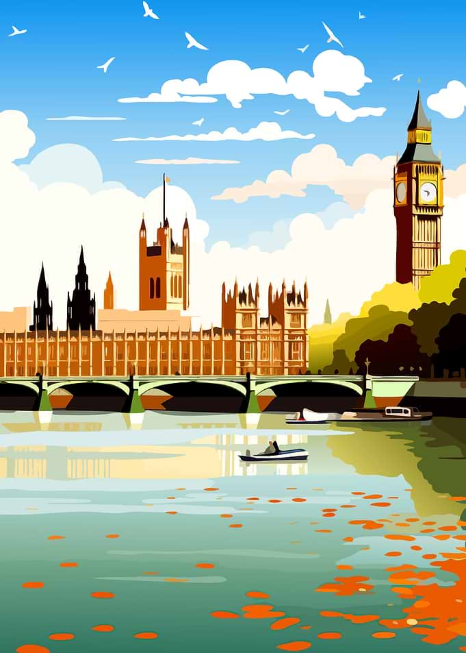 London Skyline Illustration