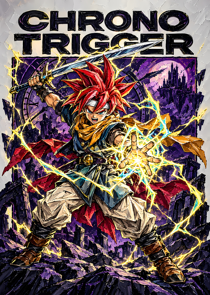 Chrono Trigger Crono Lightning Attack Art