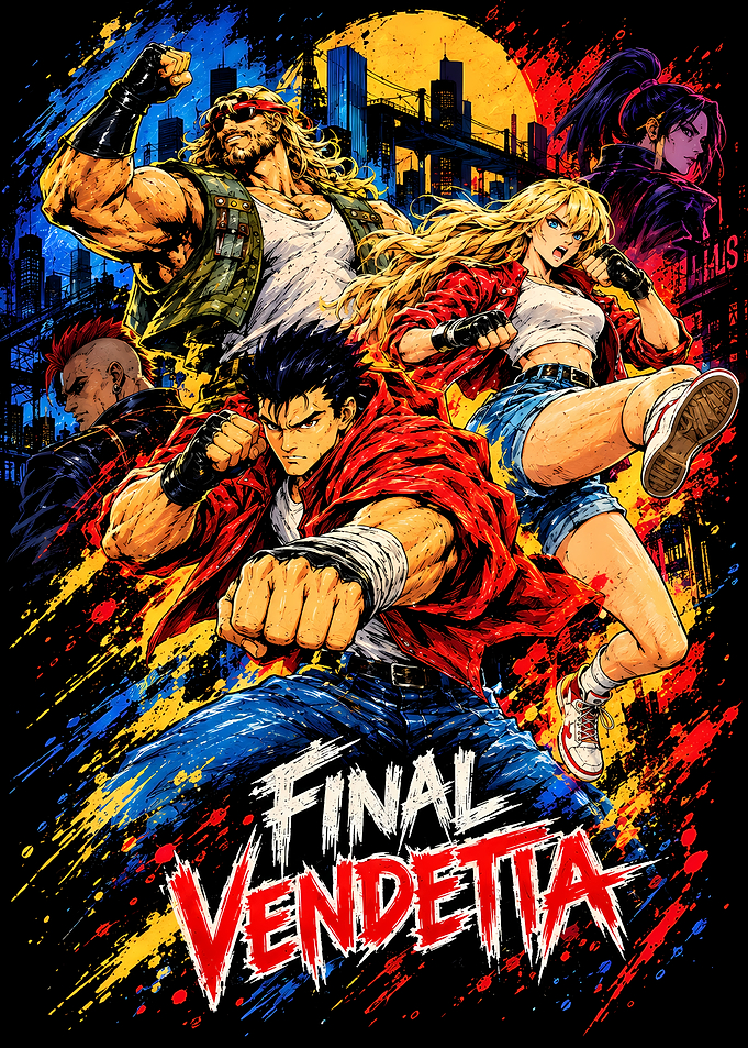 Final Vendetta Game Poster Art
