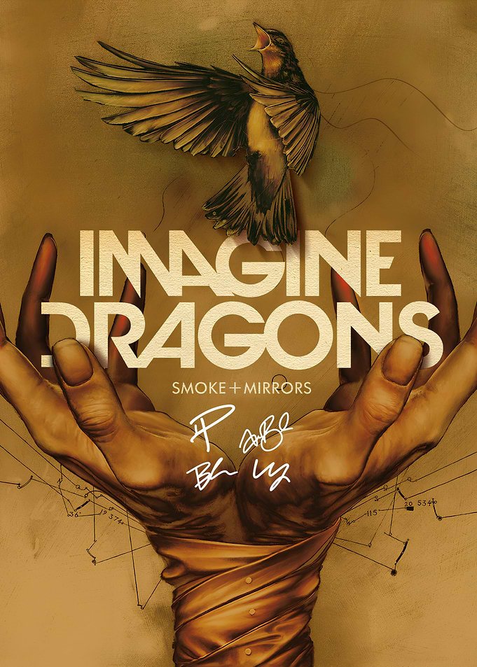 Imagine Dragons Smoke + Mirrors Poster