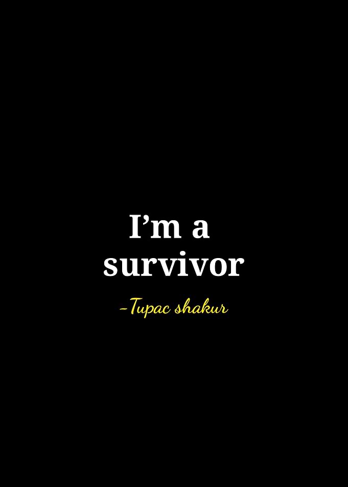 Tupac Shakur Inspirational Quote Poster