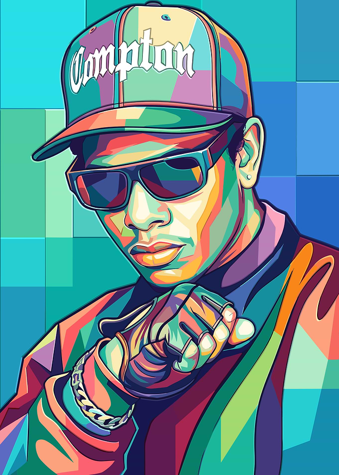 Eazy-E Pop Art Portrait