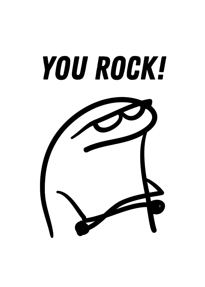 Flork of Cows You Rock Meme