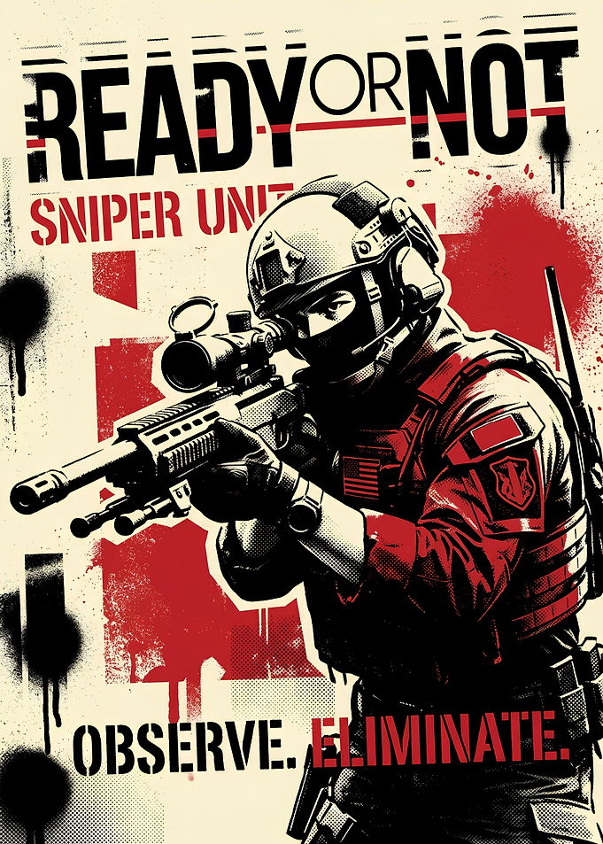 Ready or Not Sniper Unit Poster