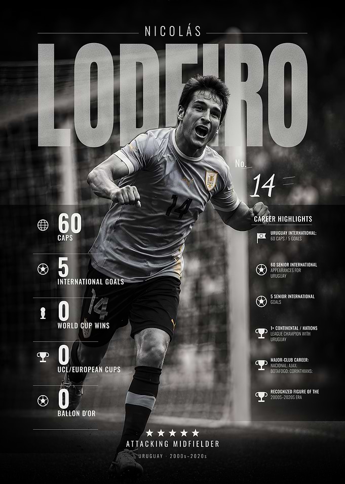 Nicolás Lodeiro - Uruguay National Team No. 14
