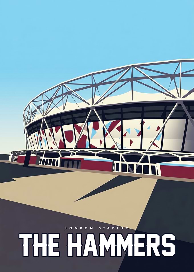 London Stadium The Hammers Poster