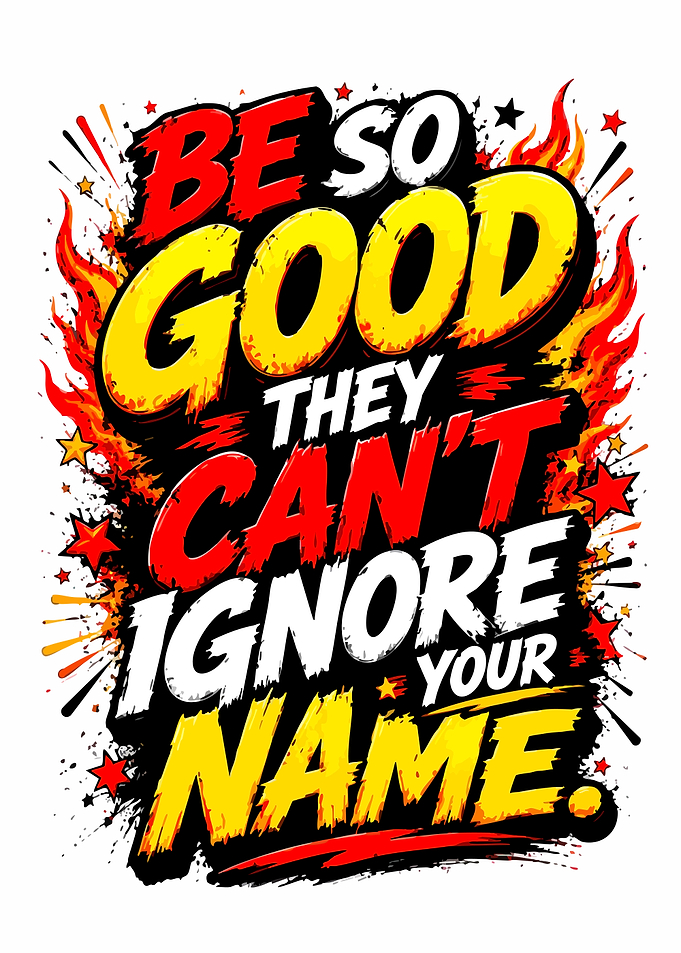 Be So Good Motivational Quote Art