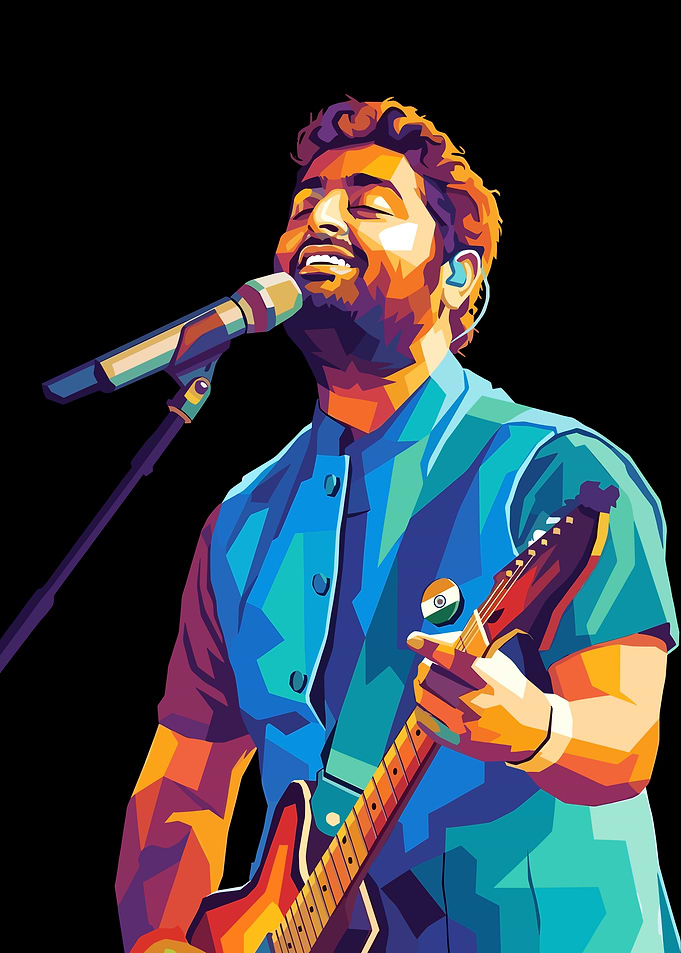 Arijit Singh Pop Art Portrait